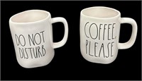 Pair RAE DUNN Coffee Mugs