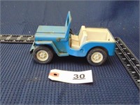 Tonka blue toy Jeep