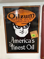 21 x 15 Oilzum oil sign