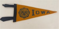 Vintage 1960’s Univ. Iowa Felt Pennant