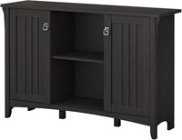Bush Furniture Storage Cabinet with Doors (Black)