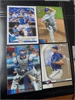 4 BASEBALL CARD LOT DANNY JANSEN & ANTHONY KAY