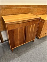 Solid cherry MCM style cabinet