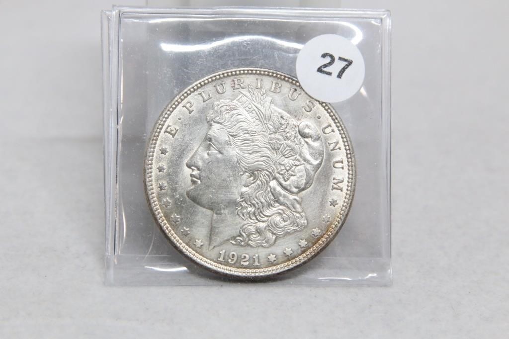 1921-s BU Silver Morgan Dollar