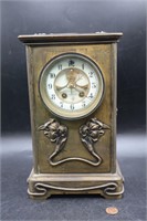 1900s Gilbert Clock Co. Art Nouveau Mantel Clock