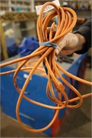 orange extension cord- needs repair