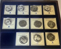President of the USA. Set of 11 Coins
