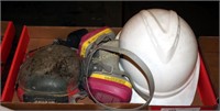 Safety Hard Hat, Knee Pads & Respirator Box Lot