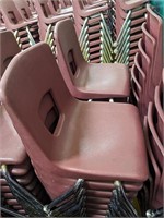 (40) Plastic Student Chairs