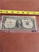 1935E blue seal silver certificate