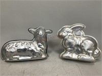 Aluminum Sheep and Rabbit 3D Cake Molds