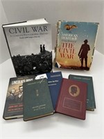 Assorted Books on Abraham Lincoln