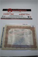 3 - Stock Certificates: Alma Lincoln Mining Co.;