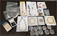 Lot of Costume Jewelry. Necklaces, Bracelets &