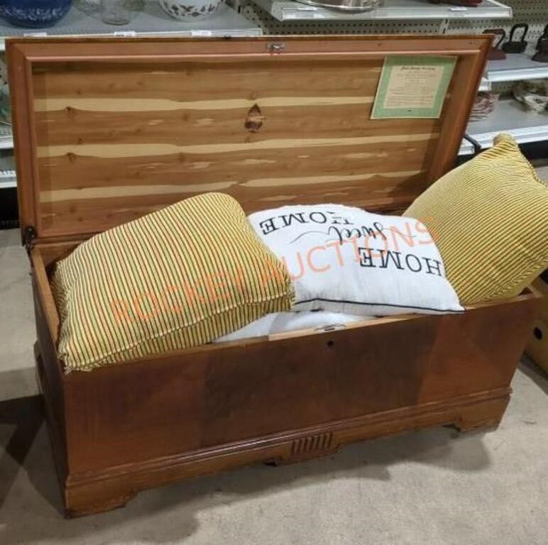 Vintage West Branch cedar chest