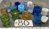 18 Pieces of Glass Toothpick Holders