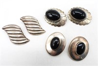 (3) PAIRS OF VINTAGE 925 CLIP-ON EARRINGS