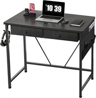 Maihail Small Desk with Drawers  31.5 inch