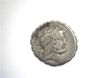 83 BC Antonius Balbus About XF Denarius