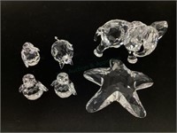 (6) Swarovski Mini Crystal Animal Figurines