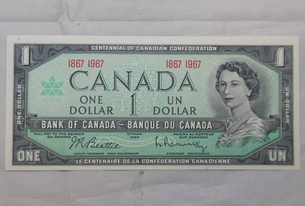 Canada $1 Banknote 1967 Centennial BC-45a