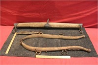 Vintage Horse Hanes and Single Tree Horse Hitch