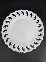 9" Milk Glass Plate