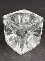 3" Glass Candle Holder / Paperweight