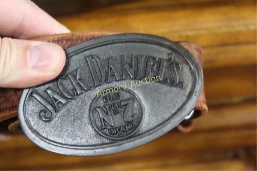 JACK DANIEL'S BELT BUCKLE WITH BELT