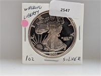 1oz .999 Silver Walking Liberty Round