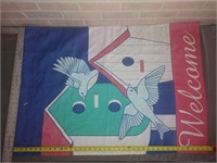 Birdhouse Welcome Flag