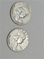 1952 S Silver Franklin Half Dollar Coins