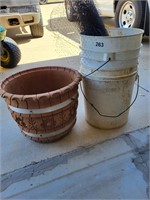 Planter and 5 Gal Buckets