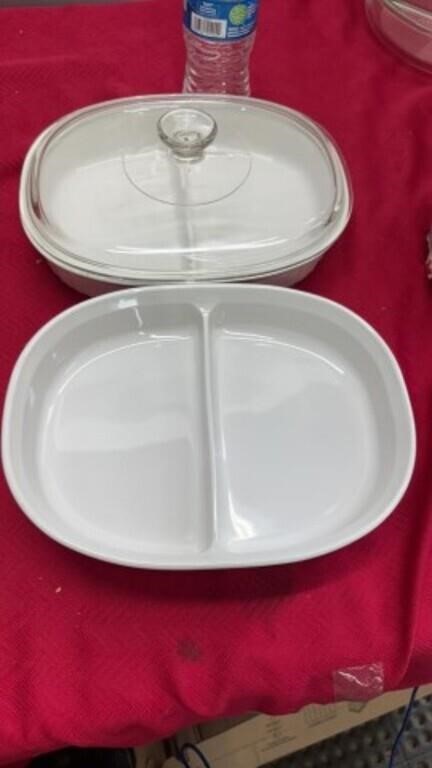 Corningware French White Stoneware Divided