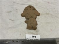 Mayan Aztec Clay Pottery Warrior