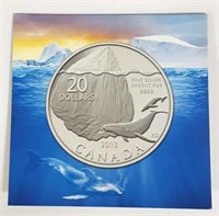 2013 Royal Canadian Mint $20 Fine Silver Coin