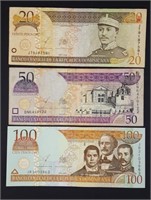 2003 Dominican Republic Central Bank Banknotes