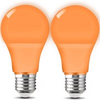 Orange Light Bulb 9W (60W Equivalent) E26 Base, LE
