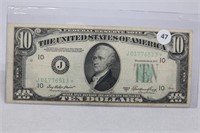 1950-A Federal Reserve $10 STAR Note - Kansas