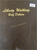 Liberty Walking Half Dollar Collection; 75 Coins