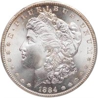 $1 1884-CC PCGS MS67