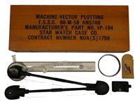 WWII Navigator Vector Plotting Machine & Case