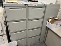 3 Steel 4 Drawer Filing Cabinets