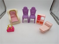 1979 Mattel Barbie furniture Dresser Toilet & more
