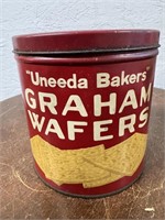 Vintage 6" Graham Wafers Tin