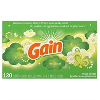 Gain Dryer Sheets Original Scent,120 Sheets-2pack