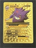 M Gengar EX Gold Foil Pokémon Card