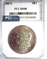 1896-S Morgan PCI MS-60 LISTS FOR $3100