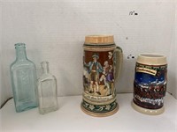 Beer Steins and Bottles