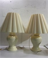 Two Ginger Jar Ceramic Lamps M11B